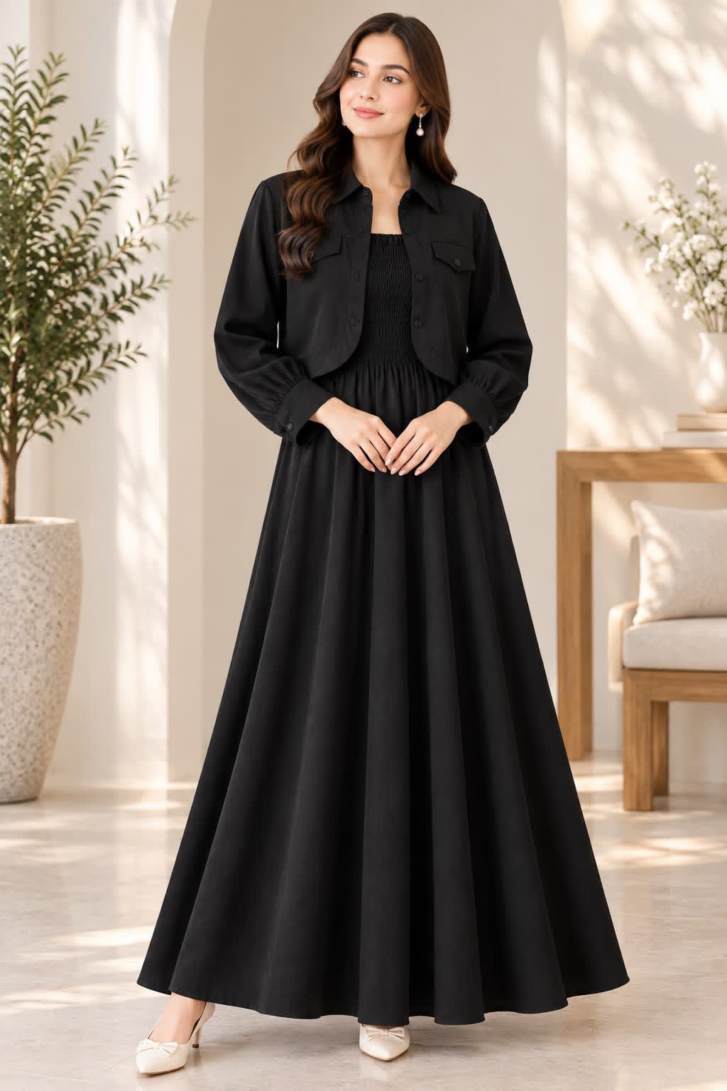 Elegant Co-ord Dress and Jacket Set